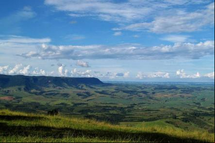 Paisagem vista da rampa de v