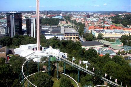 Vista de Liseberg sobre Gotemburgo - Foto: Dcastor (Licen