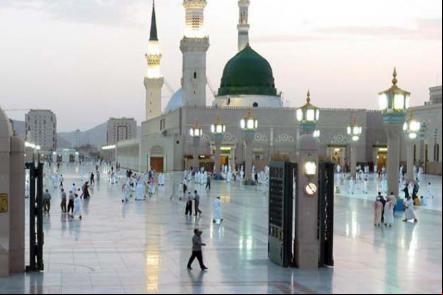 Vista panoramica de Masjid Al Nabawi (Licença-Dominio publico)
