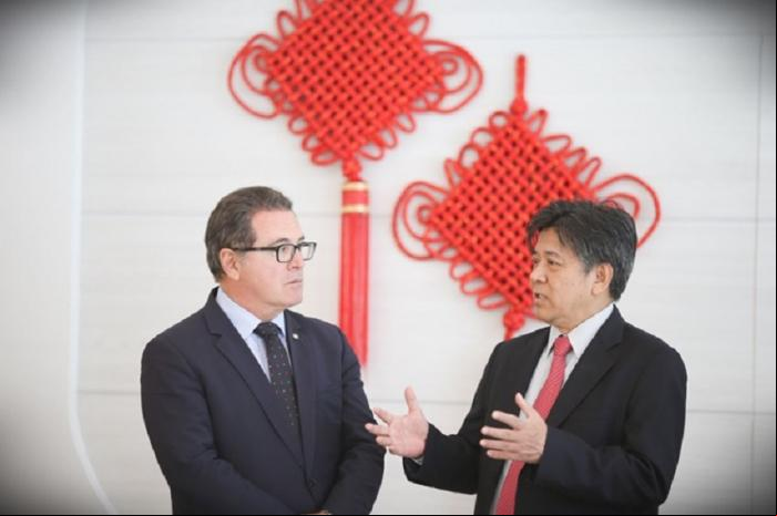 Ministro Vinicius Lummertz e Embaixador Chins Li Jinzhamg